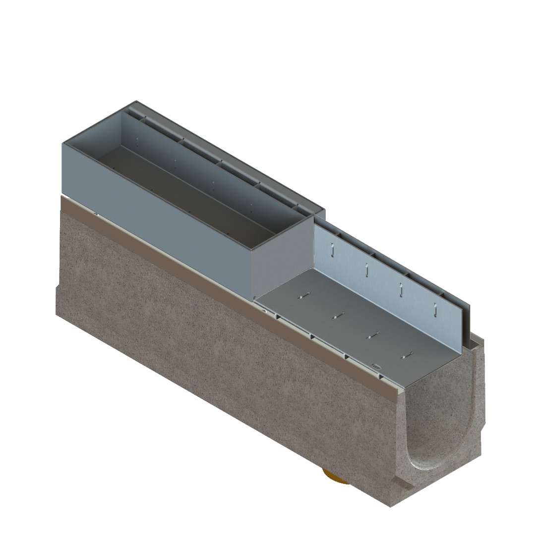 Лотки водоотводные бетонные BetoMax Drive DN200 с выпуском 