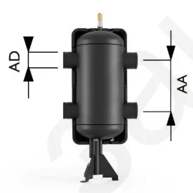 Гидравлическая стрелка с FIXLOCK 30 м3/ч/740/AD100