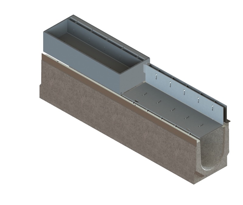 Лотки водоотводные бетонные BetoMax Drive DN150 с ЩН