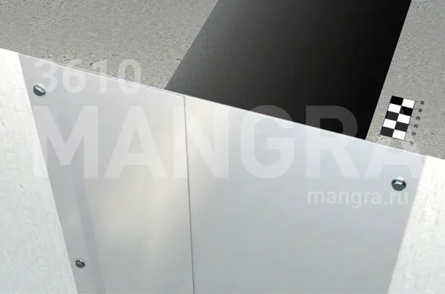 Накладной дефшов 50-200 мм в стене, потолке MANGRA 3610
