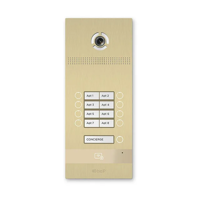 Вызывная панель на 8 абонентов BAS-IP BI-08FB GOLD