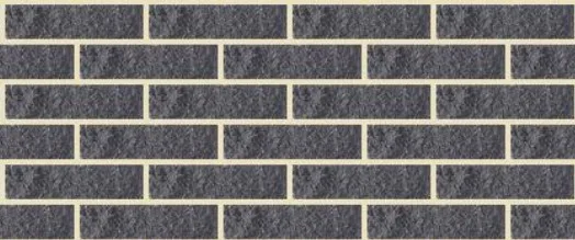 BrickStone Черный (рваный ложок, евро-стандарт)