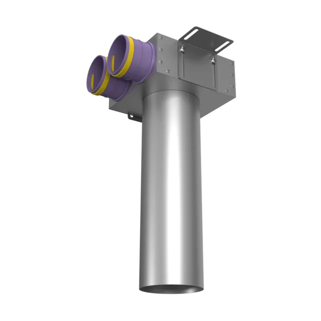 Provent VPSL 125/75×2 адаптер потолочный на 2 выхода (400мм)