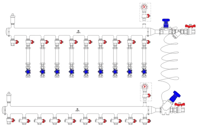 Узел коллекторный MF1-50S-25R-9-15-P(M)A