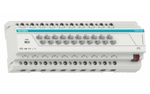 Универсальный релейный KNX актуатор - 20 каналов