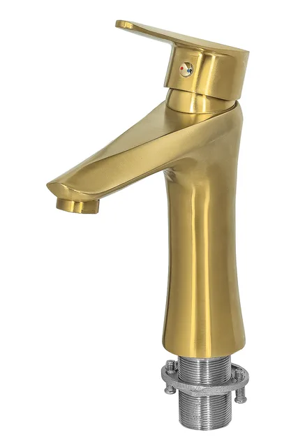 Смеситель для раковины ПрофСан ЗОЛОТО ПСМ-303-5 STEEL GOLD