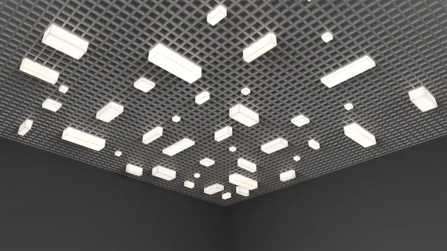 Серия LED светильников RVE-LBX-PLAZA под потолки Грильято