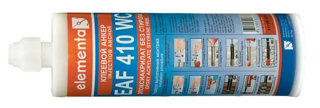 EAF 410WC Химический анкер для кирпича. Шпилька HARP
