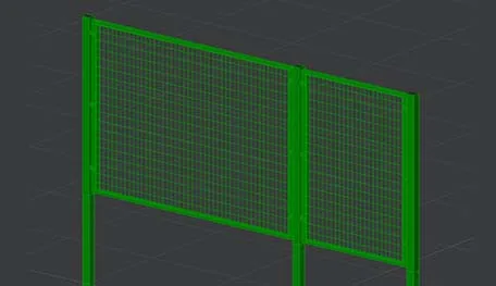 DWG Model Studio панели в рамке. Пр-во FENSYS