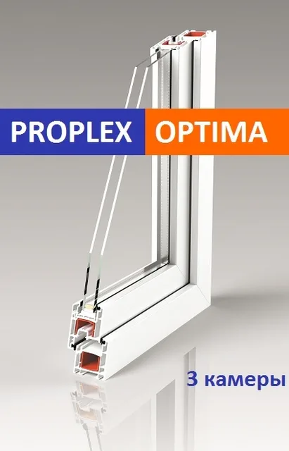 Балк. блок,1-ств по бокам,фрамуги Optima 24