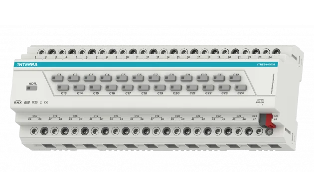Универсальный релейный KNX актуатор - 24 канала