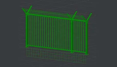 DWG Model Studio Техограда безопасная. Пр-во FENSYS