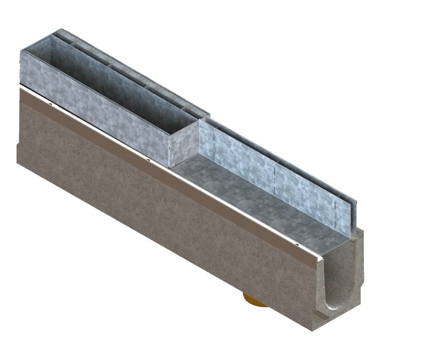 Лотки водоотводные бетонные BetoMax Drive DN100 с ЩН