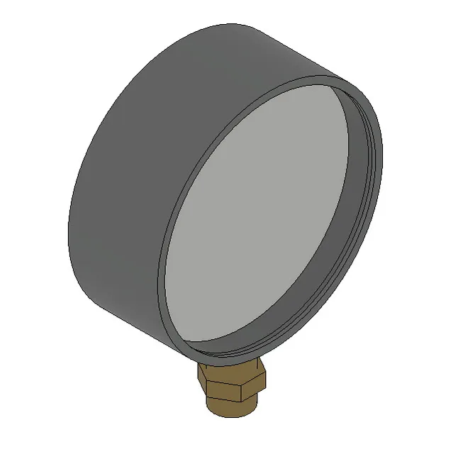 STOUT SIM-0008 Манометр радиальный с указателем предела. Корпус Dn 63 мм