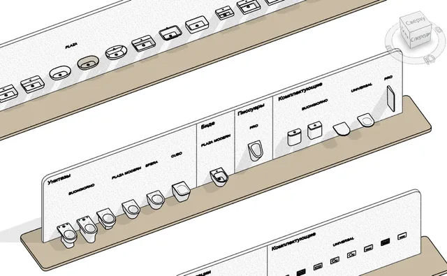 Revit-каталог моделей унитазов Kerama Marazzi