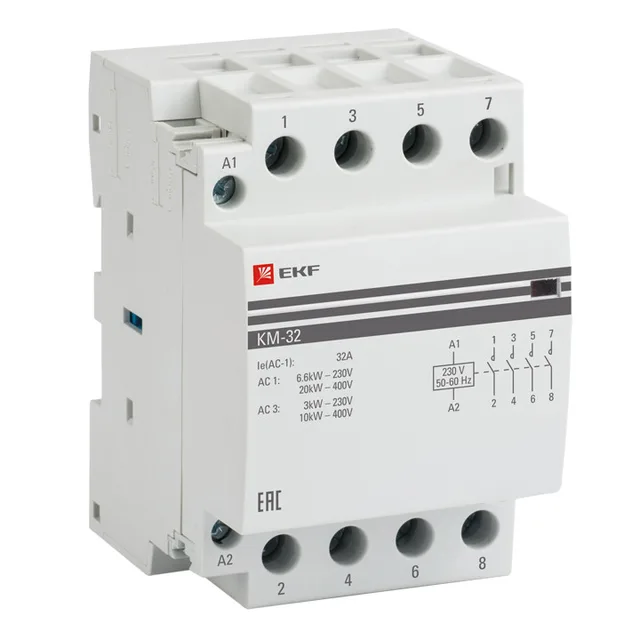 Контактор модульный КМ 16-63А NО+NC (1 мод.) EKF PROxima(1)