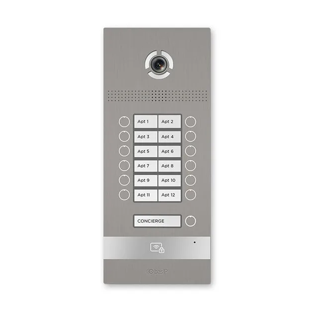 Вызывная панель на 12 абонентов BAS-IP BI-12FB SILVER
