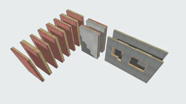 Наружные стены ArchiCAD