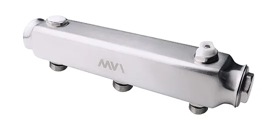 Коллектор из нерж стали MVI, мц 100мм, 25x15, 6 вых ML.402