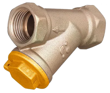 Фильтр сетчатый латунный газ DN15-DN25 PN25 500мкм